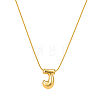 304 Stainless Steel Alphabet Pendant Necklaces for Men and Women GP1122-10-1