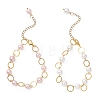 2Pcs Round Shell Pearl Beads Link Bracelets BJEW-JB12774-2