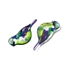 2Pcs Transparent Epoxy Resin Pendants RESI-A044-03A-2