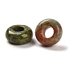 Natural Unakite European Beads G-R488-02M-3