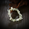 Natural New Jade Chips Stretch Bracelets BJEW-BB16534-A-5