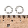 Non-Tarnish 304 Stainless Steel Open Jump Rings X-STAS-R065-38-5