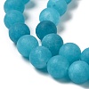 Natural Dyed White Jade Beads Strands G-M402-B01-02-3