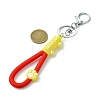 Cat Paw Print PVC & Iron Alloy Lobster Claw Clasp Keychain KEYC-JKC01104-01-3