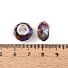 Transparent Glass European Beads X-GPDL-N004-D14mm-A08-3