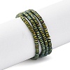 Electroplated Non-magnetic Hematite Beads Strands G-P571-A01-01B-1