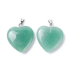 Natural Green Aventurine Pendants X-G-G956-B37-FF-2