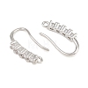 Brass Rhinestone Earring Hooks KK-C261-01C-P-2