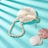 Natural Pearl Beaded Necklaces for Women NJEW-JN04107-4