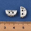 Brass Crystal Rhinestone Spacer Bars RB-T019-02A-S-3