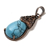 Synthetic Turquoise Pendants G-H065-01R-09-2