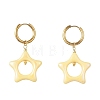 Acrylic & 202 Stainless Steel Stud Earrings EJEW-JE07448-5