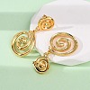 304 Stainless Steel Vortex Spiral Dangle Stud Earrings X-EJEW-L304-01G-3