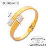 304 Stainless Steel Pave Cubic Zirconia Hinged Bangles for Women FS-WG9A3B1-03-1