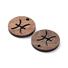 Walnut Wood Laser Cut Pendants WOOD-Q051-06K-2