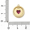 Brass Micro Pave Cubic Zirconia Pendants KK-CBA74BF-12G-01B-3
