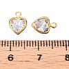 Cubic Zirconia Charms GLAA-T023-11F-3