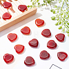 30Pcs Dyed & Heated Natural Agate Heart Palm Stone G-AR0005-19-3