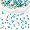 ARRICRAFT 240pcs 4 Styles Synthetic Turquoise Beads TURQ-AR0001-42-1