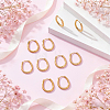 12 Pairs 202 Stainless Steel Huggie Oval Hoop Earrings EJEW-UN0003-37-4