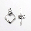 Tibetan Style Alloy Toggle Clasps X-TIBEB-A101564-AS-FF-1