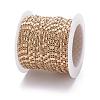 Real 18K Gold Plated Brass Bar Link Chains CHC-R126-08G-4