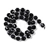 Natural Black Tourmaline Beads Strands G-O201B-119F-4