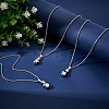 4Pcs Alloy Boxing Gloves Pendant Necklaces NJEW-UN0001-63AS-2