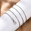 Brass Link Chain Necklaces for Women NJEW-D302-13P-5