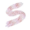 Electroplate Imitation Jade & Opaque & Transparent Glass Beads Strands EGLA-Q135-8x11MM-01B-2