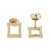 PVD Vacuum Plating 304 Stainless Steel Stud Earrings for Women EJEW-A048-28G-2