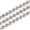 304 Stainless Steel Heart Link Chains CHS-P025-02P-1