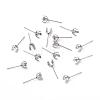 Tarnish Resistant 304 Stainless Steel Stud Earring Findings STAS-L219-03A-P-2