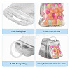50Pcs Rectangle Plastic Resealable Packaging Bags OPP-TA0001-30A-5