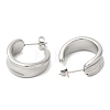 304 Stainless Steel Round Stud Earrings EJEW-B026-08P-2