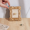 Resin & Velvet Photo Frame Ring Display Stands RDIS-WH0001-42B-4