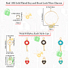 DIY Heart Padlock & Key Wine Glass Charm Making Kit DIY-BBC0001-18-2