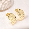 Brass Stud Earrings EJEW-B118-05G-2