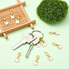 10Pcs Alloy Enamel Pendant Decorations HJEW-YW00355-4