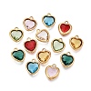 Valentine's Day 304 Stainless Steel with Glass Charms STAS-Q119-01G-1