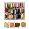 48 Cards 48 Colors 6-Ply Polyester Embroidery Floss OCOR-K006-C03-1