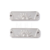 304 Stainless Steel Connector Charms STAS-K242-18P-3