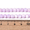 Anti-Tarnish Electroplate Glass Beads Strands GLAA-N010-6mm-04-3