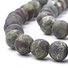 Natural Dragon Blood Stone Beads Strands G-T106-144-2