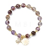 Natural Lodolite Quartz Bead Bracelets BJEW-JB14149-01-3