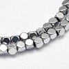 Electroplate Non-magnetic Synthetic Hematite Beads Strands X-G-I175-09B-1