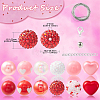 DIY Bubblegum Bracelet Pendant Decoration Making Kit for Valentine's Day DIY-CJC0007-02-2