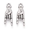 304 Stainless Steel Pendants STAS-T065-21B-P-1