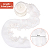 2 Layer Polyester Pleated Lace Trim OCOR-WH0088-46A-2