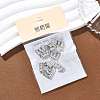 SHEGRACE Brass Micro Pave Clear Cubic Zirconia Pendants XGRQ29341-394P-E-6